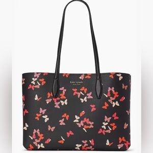 Kate Spase All Day Butterfly Large Tote with wristlet